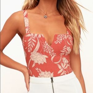 Free people floral body suit